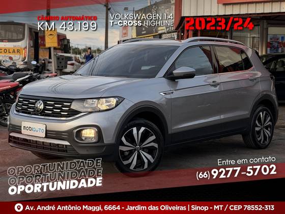 VOLKSWAGEN T-CROSS 1.4 250 TSI TOTAL FLEX HIGHLINE AUTOMÁTICO VOLKSWAGEN T-CROSS 1.4 250 TSI TOTAL FLEX HIGHLINE AUTOMÁTICO